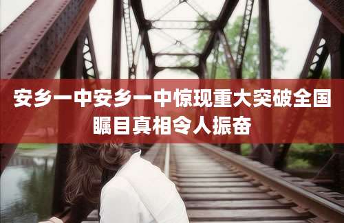 安乡一中安乡一中惊现重大突破全国瞩目真相令人振奋