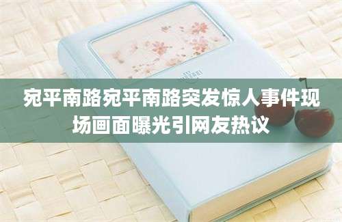 宛平南路宛平南路突发惊人事件现场画面曝光引网友热议