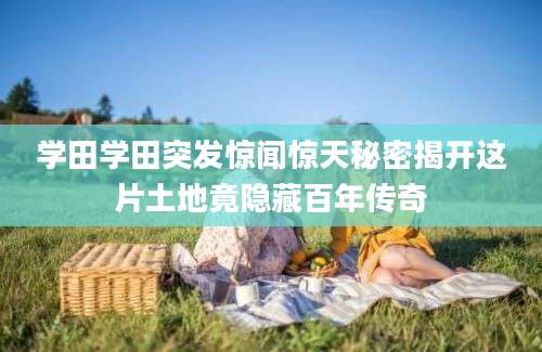 学田学田突发惊闻惊天秘密揭开这片土地竟隐藏百年传奇
