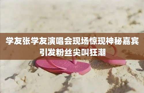 学友张学友演唱会现场惊现神秘嘉宾引发粉丝尖叫狂潮