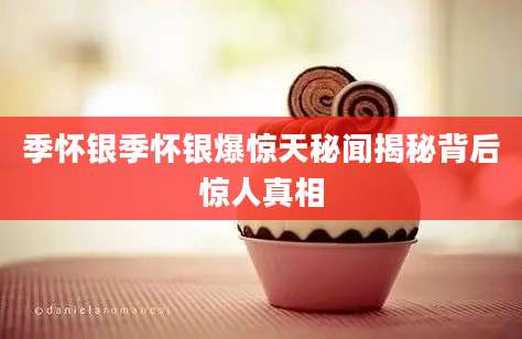 季怀银季怀银爆惊天秘闻揭秘背后惊人真相