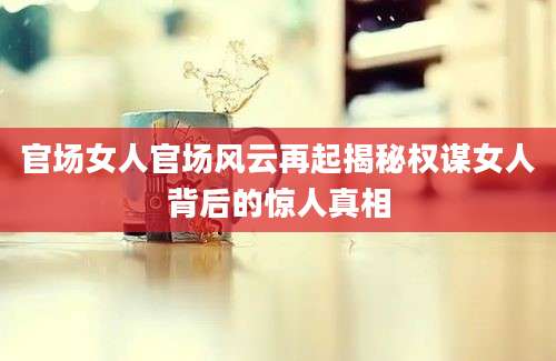 官场女人官场风云再起揭秘权谋女人背后的惊人真相
