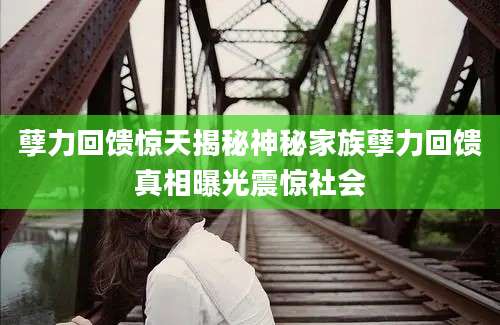 孽力回馈惊天揭秘神秘家族孽力回馈真相曝光震惊社会