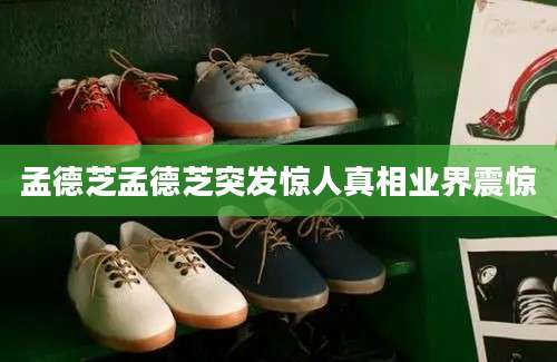 孟德芝孟德芝突发惊人真相业界震惊