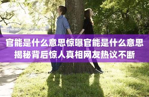 官能是什么意思惊曝官能是什么意思揭秘背后惊人真相网友热议不断
