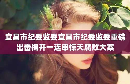 宜昌市纪委监委宜昌市纪委监委重磅出击揭开一连串惊天腐败大案