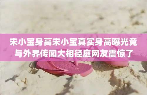 宋小宝身高宋小宝真实身高曝光竟与外界传闻大相径庭网友震惊了