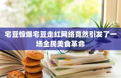 宅豆惊爆宅豆走红网络竟然引发了一场全民美食革命