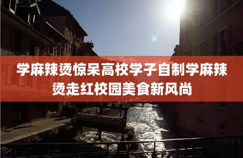 学麻辣烫惊呆高校学子自制学麻辣烫走红校园美食新风尚