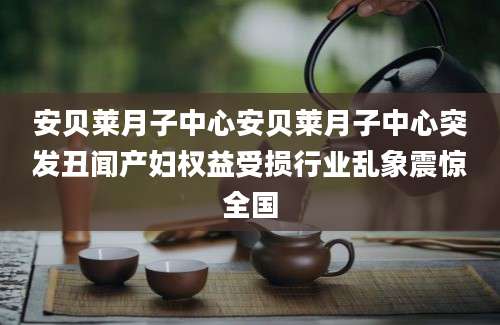 安贝莱月子中心安贝莱月子中心突发丑闻产妇权益受损行业乱象震惊全国